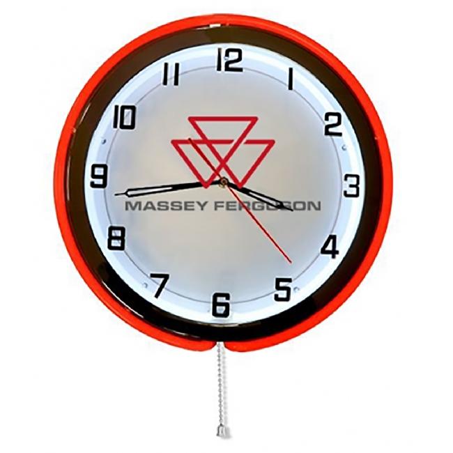 Massey Ferguson 19" Neon Clock